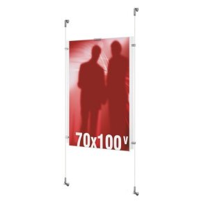 Vindues display - 1 x 70x100cm st�ende - m�gler wire system