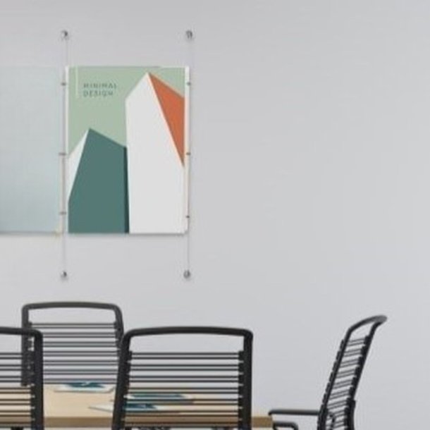 Vindues display - 1 x 70x100cm st�ende - m�gler wire system