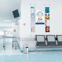 Vindues display - 8 x A4 og 1 x 50x70cm - m�gler wire system