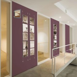 Appendo vinduesdisplay - st med 5 stk. A4 akryllommer i hjformat - Med kabler, clips og fittings