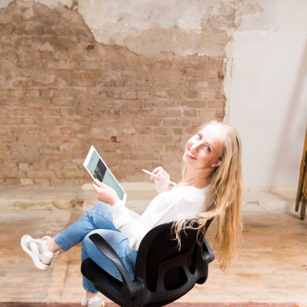 Sun-Flex Hideaway chair - kontorstol fleksibel Foldbar sort