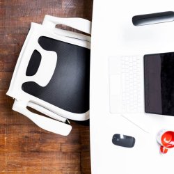 Sun-Flex Hideaway chair - kontorstol fleksibel Foldbar hvid