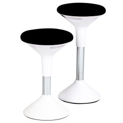 Sun-Flex Active Wobble - Balancestol i hvid - Hjdejusterbar