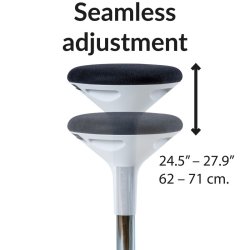 Sun-Flex Active Wobble - Balancestol i hvid - Hjdejusterbar