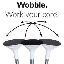 Sun-Flex Active Wobble - Balancestol i hvid - Hjdejusterbar
