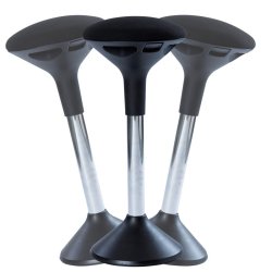 Sun-Flex Active Wobble - Balancestol i sort - Hjdejusterbar