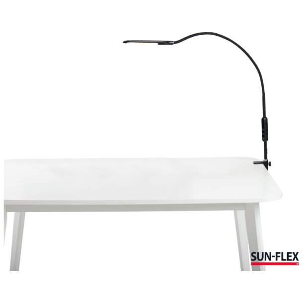 Sun-Flex Skrivebordslampe<br>Desklite i Sort - Dmpbar LED