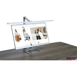 Sun-Flex Skrivebordslampe - Screenlite i hvid - dmpbar LED