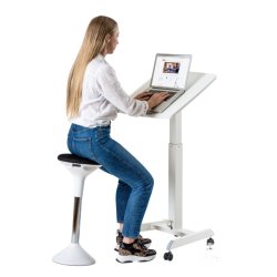 Sun-Flex Easy Desk Rise 60x52cm - Hve/snke skrivepult - hvid