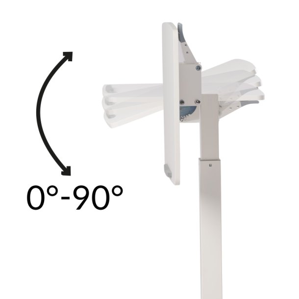 Sun-Flex Easy Desk Rise 60x52cm - Hve/snke skrivepult - hvid