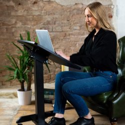 Sun-Flex Easy Desk Rise 60x52cm - Hve/snke skrivepult - Sort