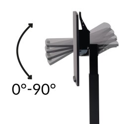 Sun-Flex Easy Desk Rise 60x52cm - Hve/snke skrivepult - Sort