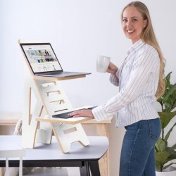 Sun-Flex Easy Desk Rise - Laptop stativ - hvid