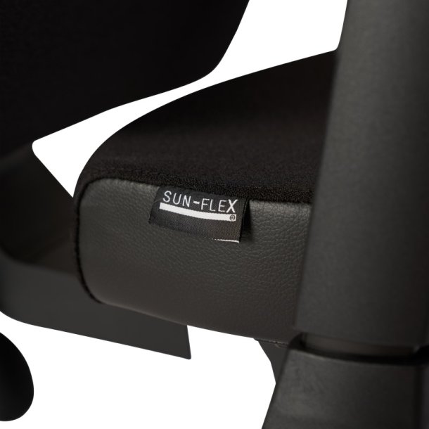 Sun-Flex Office Chair HB - Sort kontorstol med armln