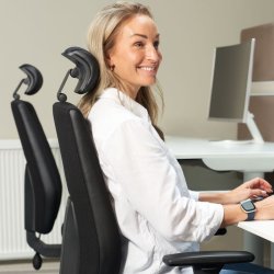 Sun-Flex Office Chair HB - Sort kontorstol med armln