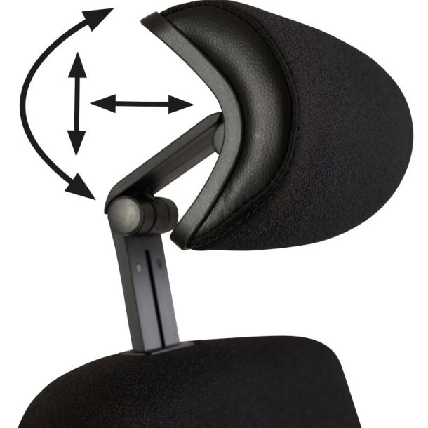 Sun-Flex Office Chair HB - Sort kontorstol med armln