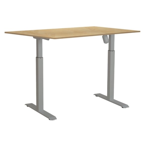 Sun-Flex hve/snkebord 120x80 - EDA 3 - brik Bordplade - grt Stel