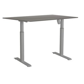 Sun-Flex hve/snkebord 120x80 - EDA 1 - gr bordplade - grt stel