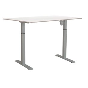 Sun-Flex hve/snkebord 160x80 - EDA 3 - hvid bordplade - grt stel