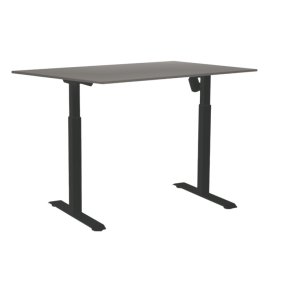 Sun-Flex hve/snkebord 160x80 - EDA 3 - gr bordplade - sort stel