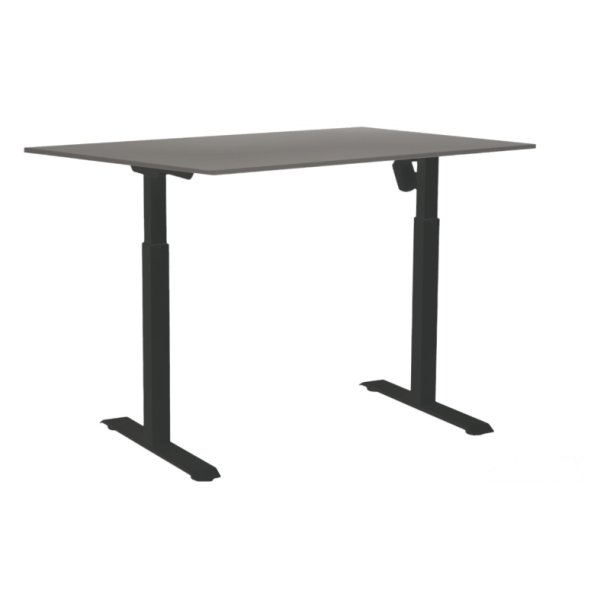 Sun-Flex hve/snkebord 120x80 - EDA 3 - gr Bordplade - sort stel