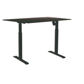 Sun-Flex hve/snkebord 160x80 - EDA 3 - sort bordplade - sort stel