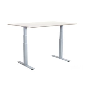 Sun-Flex hve/snkebord 160x80 - EDA VI - hvid bordplade - grt stel