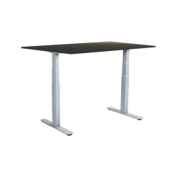 Sun-Flex hve/snkebord 160x80 - EDA VI - sort bordplade - grt stel