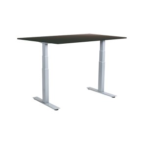 Sun-Flex hve/snkebord 160x80 - EDA VI - sort bordplade - grt stel