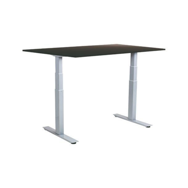 Sun-Flex hve/snkebord 160x80 - EDA VI - sort bordplade - grt stel