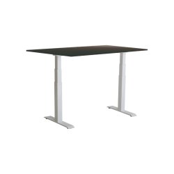 Sun-Flex hve/snkebord 120x80 - EDA VI - sort bordplade - hvid stel