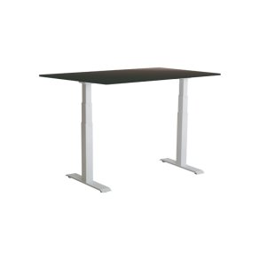 Sun-Flex hve/snkebord 160x80 - EDA VI - sort bordplade - hvid stel