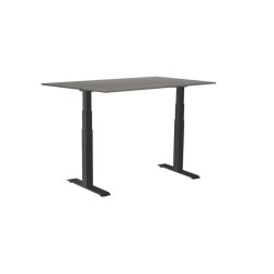 Sun-Flex hve/snkebord 160x80 - EDA VI - gr bordplade - sort stel