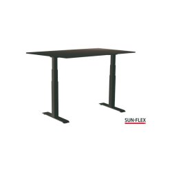 Sun-Flex hve/snkebord 140x80 - EDA VI - sort bordplade - sort stel