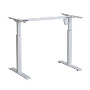 Sun-Flex H�ve S�nkestel 100-180cm - DeskFrame III - hvidt stel