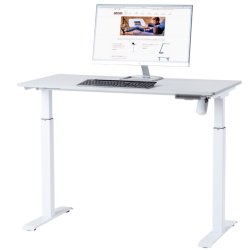 Sun-Flex hve/snkebord 120x60 - Elite hvid bordplade - hvidt stel