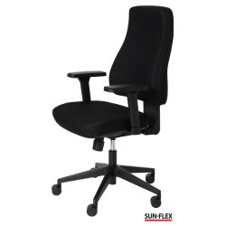 Sun-Flex Office Chair MB - Sort kontorstol med armln