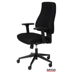 Sun-Flex Office Chair MB - Sort kontorstol med armln