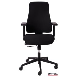 Sun-Flex Office Chair MB - Sort kontorstol med armln