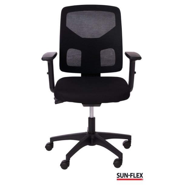 Sun-Flex Office Chair Mesh - Sort kontorstol med armln