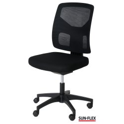 Sun-Flex Office Chair Mesh - Sort kontorstol med armln
