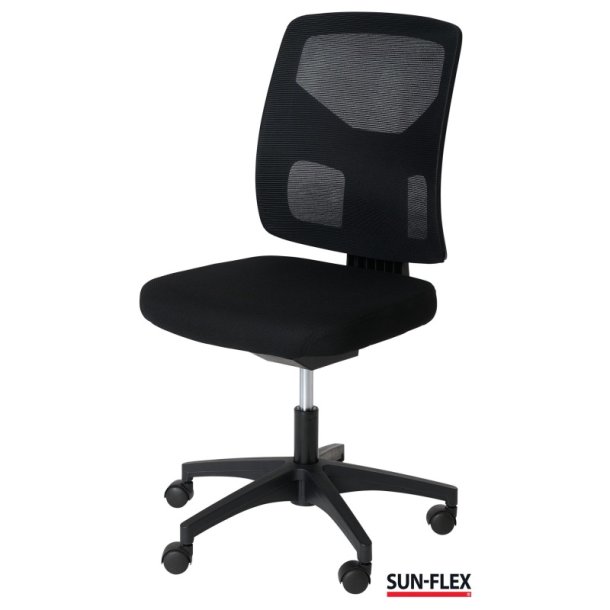 Sun-Flex Office Chair Mesh - Sort kontorstol med armln