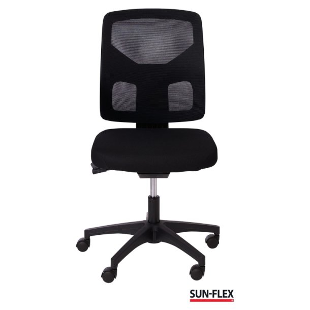 Sun-Flex Office Chair Mesh - Sort kontorstol med armln