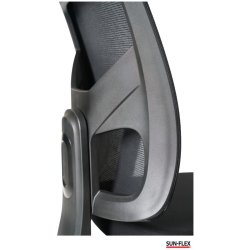 Sun-Flex Office Chair Mesh - Sort kontorstol med armln