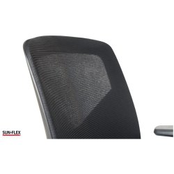 Sun-Flex Office Chair Mesh - Sort kontorstol med armln