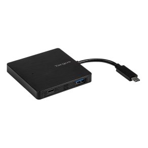 Targus USB-C Hub til 3xUSB-A og 1xUSB-C batterioplader Sort (B2b)