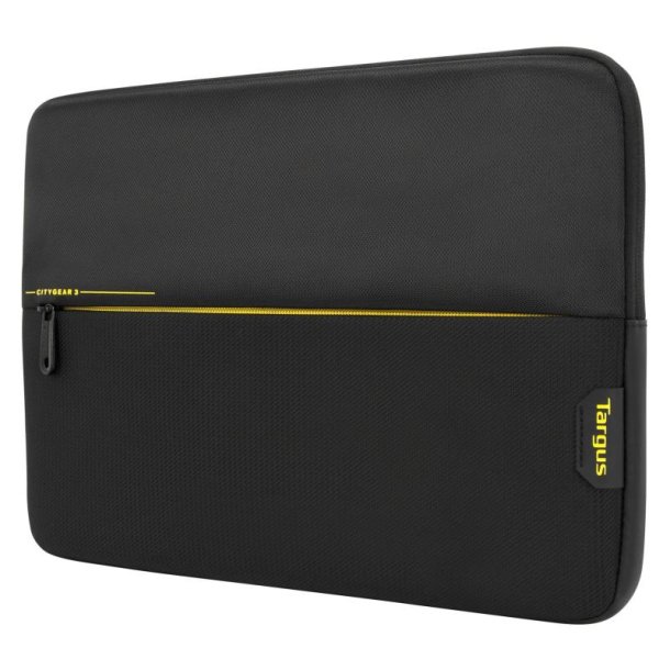 Targus Computer sleeve - op til 15.6" b�rbar - Sort, Gul - Neopren, Polyester