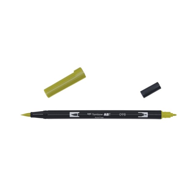 Tombow Marker - ABT Dual Brush - Tusch med 2 spidser - 098 - avocado