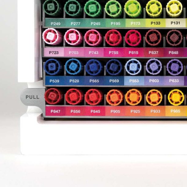 Tombow Marker - ABT Dual Brush - Pen desktop Organizer inkl. 107 ABT Dual Brush markere + 1 blender