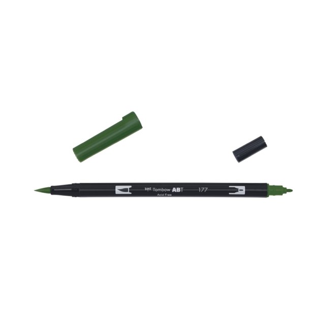 Tombow Marker - ABT Dual Brush - Tusch med 2 spidser - 177 - dark jade